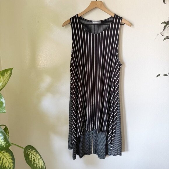 Alembika | Contrast Striped Sleeveless Tunic - Picture 1 of 7